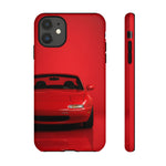 Red Miata Phone Case, NA MX5 90s JDM Roadster Tough Cover