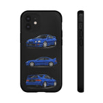 Tough Phone Case - Blue Celica GT-Four JDM Rally Car Multi View Art