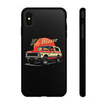 Orange Chevy K5 Blazer Retro SUV Illustration phone case