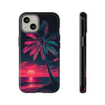 Retro 80s Trichrome Vaporwave Phone Case – Three-Color Aesthetic