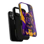 French Bulldog Pop-Art Portrait Tough Phone Case - Purple Gold