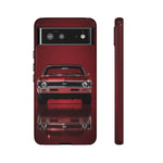 Red Classic Muscle Car 1970 Chevy Nova SS phone case | Tough Cover
