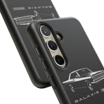 Vintage Galaxie 500 Phone Case | Classic Car Illustration, Black