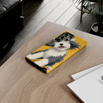 Sheepdog Hair Flip Phone Case Funny Dog Lover Gift