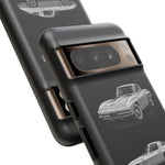 Silver Sting Ray Classic Corvette Phone Case Tough Multi View