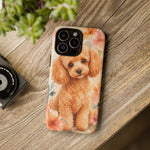 Miniature Poodle Whimsical Watercolor Art Tough Phone Case