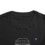 1986 Supra Outline Toddler Kid T-Shirt Vintage Car Racing Classic Tee