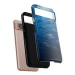 Amberjack School Phone Case, Open Water Sunlight Tough Cover