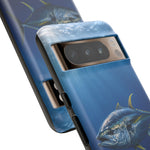 Yellowfin Tuna Phone Case, Deep Blue Water Tough Cover, Gift