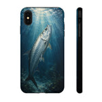 Painterly Marine Art Phone Case, Tarpon Surface Light Cover