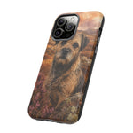 Border Terrier Earthy Watercolor Art Tough Phone Case