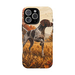 German Shorthaired Pointer Pointing Art Tough Phone Case