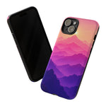 Pastel Mountain Haze Vaporwave Art Tough Phone Case
