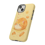 Orange Tabby Loaf Kawaii Chibi Pet Cat Art Tough Phone Case