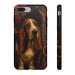 Basset Hound Phone Case Jazz Saxophone Tough Cover Gift Art