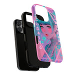 Neon Cyber Geisha phone case | Tough Case