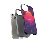 Classic Grid Sunset Vaporwave Art Tough Phone Case