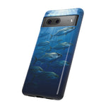 Amberjack School Phone Case, Open Water Sunlight Tough Cover