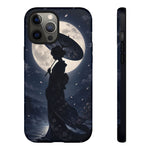 Geisha Parasol Moonlight Art Tough Phone Case