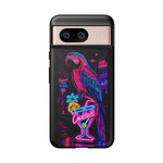 Neon Parrot Cocktails phone case | Tough Cases