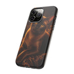 Burmese Golden Sable Portrait Art Tough Phone Case