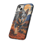 Blue Heeler Australian Cattle Dog Art Tough Phone Case