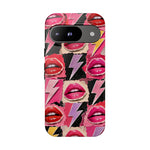 Pop Art Lips and Lightning Bolt Phone Case