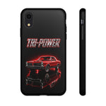 Tri-Power Classic Muscle Car GTO phone case | Retro Automotive Graphic