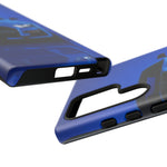 Blue Mustang Art Phone Case, GT500 American Muscle Car Tough Cover for Men