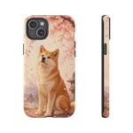 Akita Cherry Blossom Phone Case Sakura Dog Lover Gift
