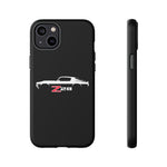 1970 Camaro Z28 White Silhouette Tough Phone Case Cover Gift