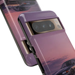 Sunset Skyline GT-R R32 phone case | car reflection, purple dusk