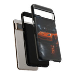 Orange C6 Neon Car Meet Tough Phone Case