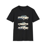 1956 Thunderbird illustrations Trio View T-Shirt | Classic car tee