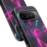 Neon Future Subway Station Tough Phone Case Cover Gift Art