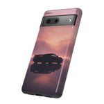 C8 Corvette Silhouette Pastel Horizon Case