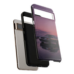 Sunset Skyline GT-R R32 phone case | car reflection, purple dusk