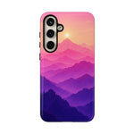 Pastel Mountain Haze Vaporwave Art Tough Phone Case