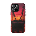 Black Gold Trans Am Sunset Tough Phone Case - Palm Boulevard Art