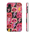 Pop Art Lips and Lightning Bolt Phone Case