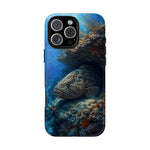 Grouper Reef Phone Case, Sunbeam Ledge Marine Art Tough Cover