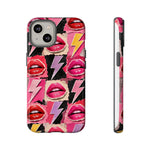 Pop Art Lips and Lightning Bolt Phone Case