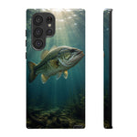 Largemouth Bass Phone Case, Sunlit Underwater Tough Cover, Gift
