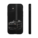 Nova SS Phone Case, Black 68 Muscle Car Silver Stripe Studio Cover