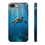 Sea Turtle Ocean Scene phone case | underwater marine life tough cover