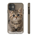 Munchkin Kitten Phone Case, Macro Close-Up Portrait Cover