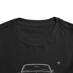 Toddler 1966 Ford Galaxie 500 Outline Car T-Shirt, Vintage Retro Tee