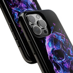 Holographic Skull Phone Case, Shattered Glass Iridescent Cover
