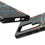 Vintage Teal 1957 Bel Air Classic Car Tough Case | Retro Rainy City Phone Cover