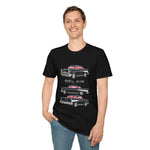 Classic 1957 Chevy Bel Air Hardtop Car Trio Illustration T-Shirt
